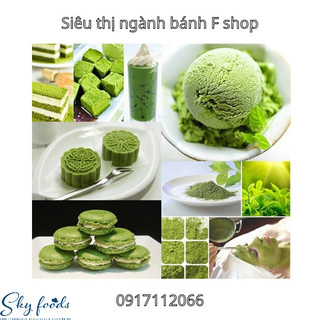 Nguyên liệu làm bánh - bột trà xanh nguyên chất 500gam