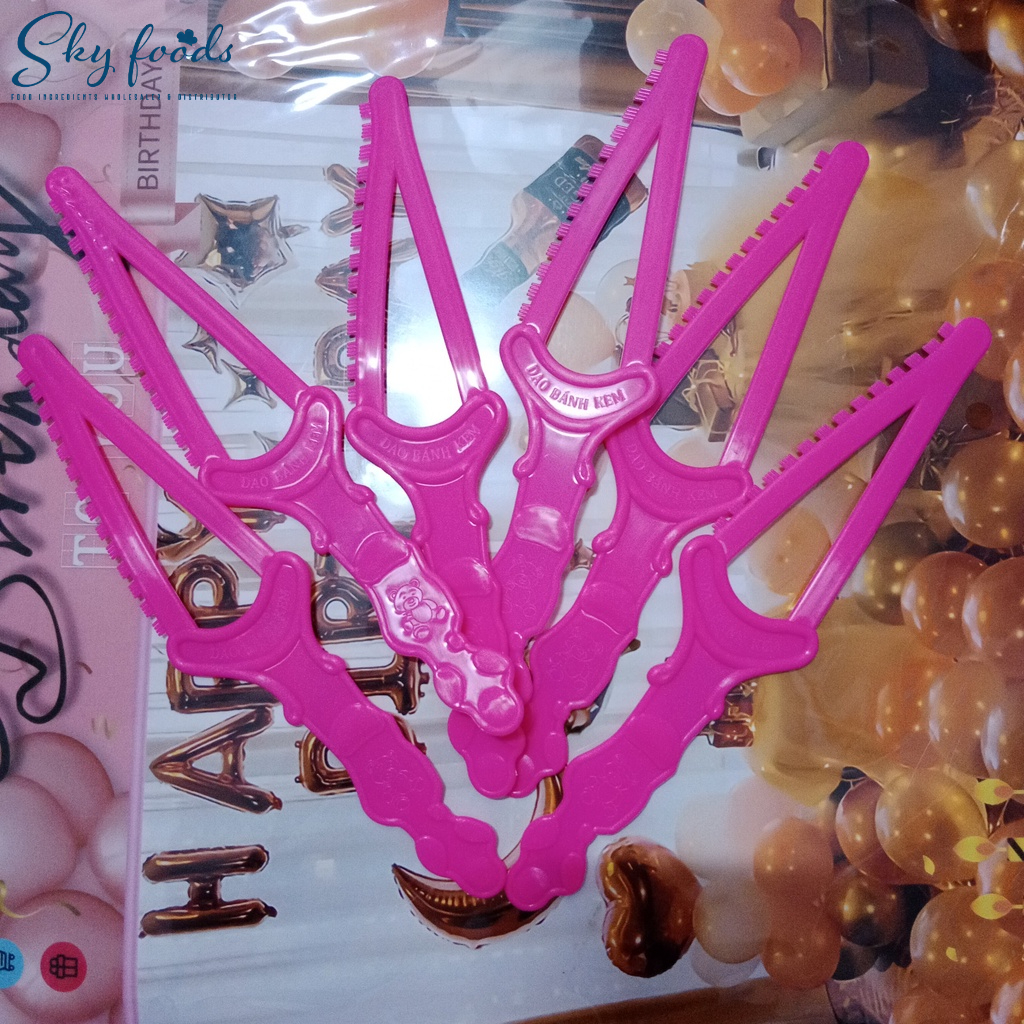 Bộ 100 Dao Nhựa Cắt Bánh Sinh Nhật