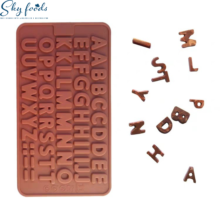 Khuôn Silicon Bảng Chữ Cái Đổ Socola Thạch Rau Câu