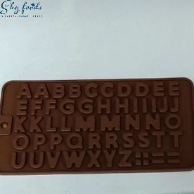 Khuôn Silicon Bảng Chữ Cái Đổ Socola Thạch Rau Câu