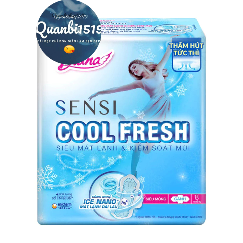 BVS Diana Sensi Cool Fresh 8 miếng