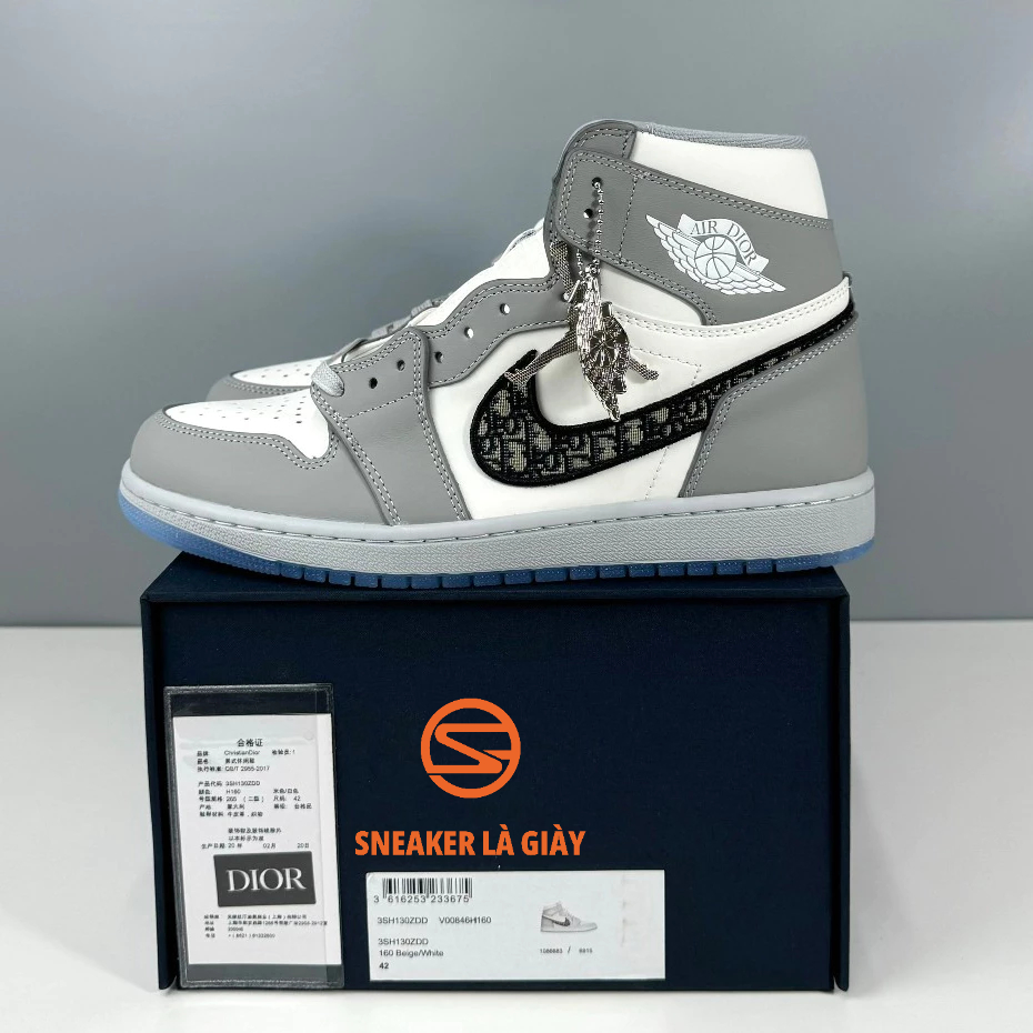 Giày Air Jordan 1 High Dior Grey CN8607-002 - Fullbox  | BEST QUALITY
