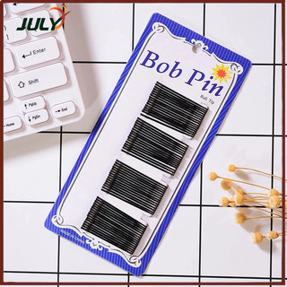 Set 60 kẹp tăm - ghim kẹp tóc màu đen dạng phẳng thời trang