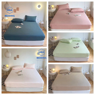 Bộ Ga gối Cotton tici nhập 3 món, mềm mát bo chun theo yêu cầu các kích thước