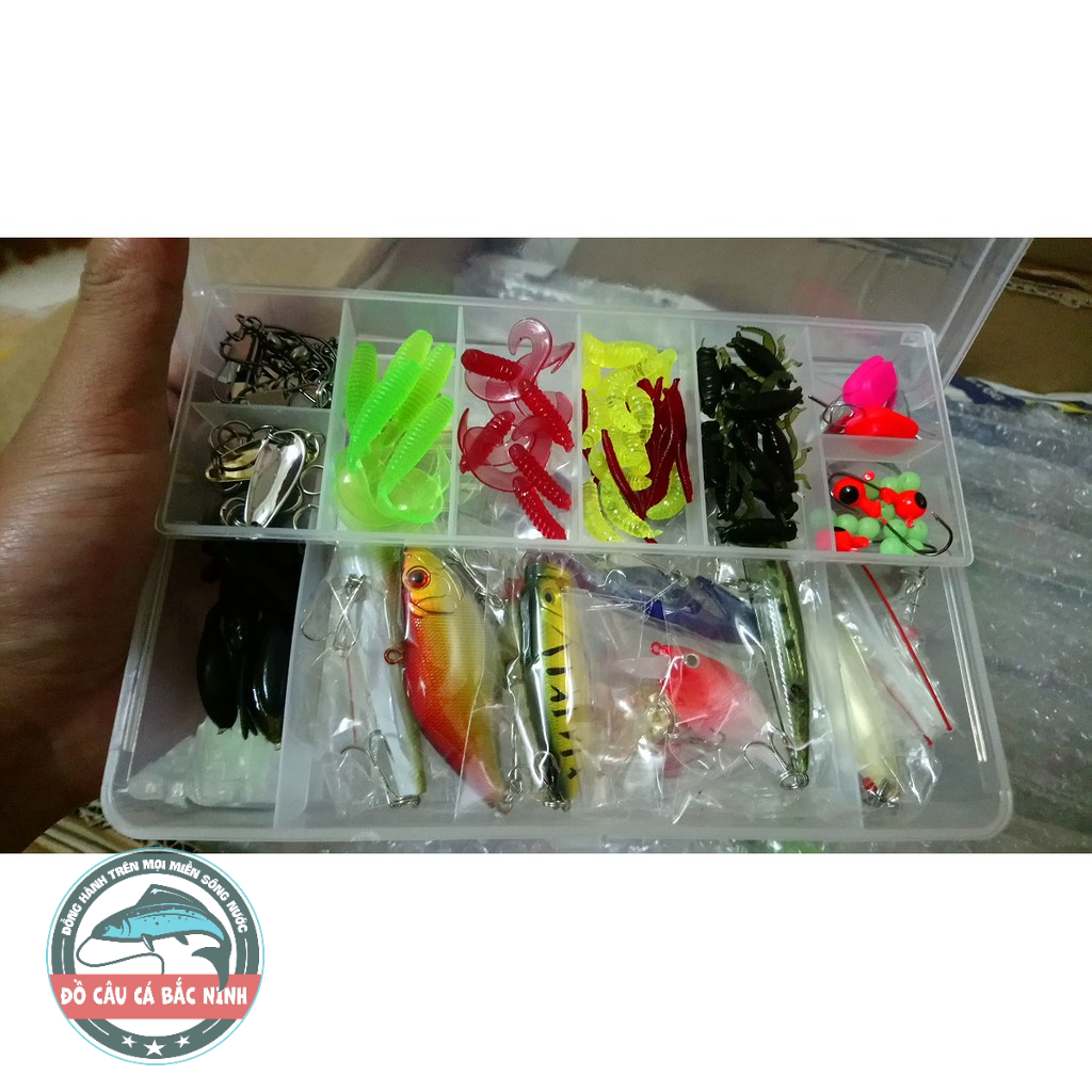 mồi câu cá + combo mồi câu cá phụ kiện lure