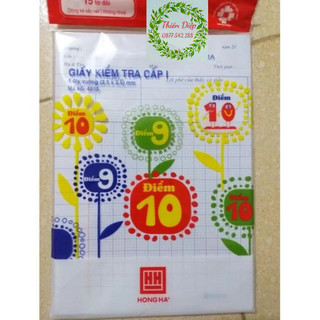 Giấy kiểm tra hồng hà 4 ô li