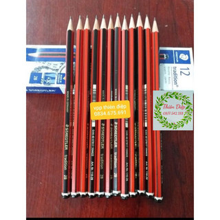 Hộp 12c chì gỗ chì đức đỏ 110-2B/HB