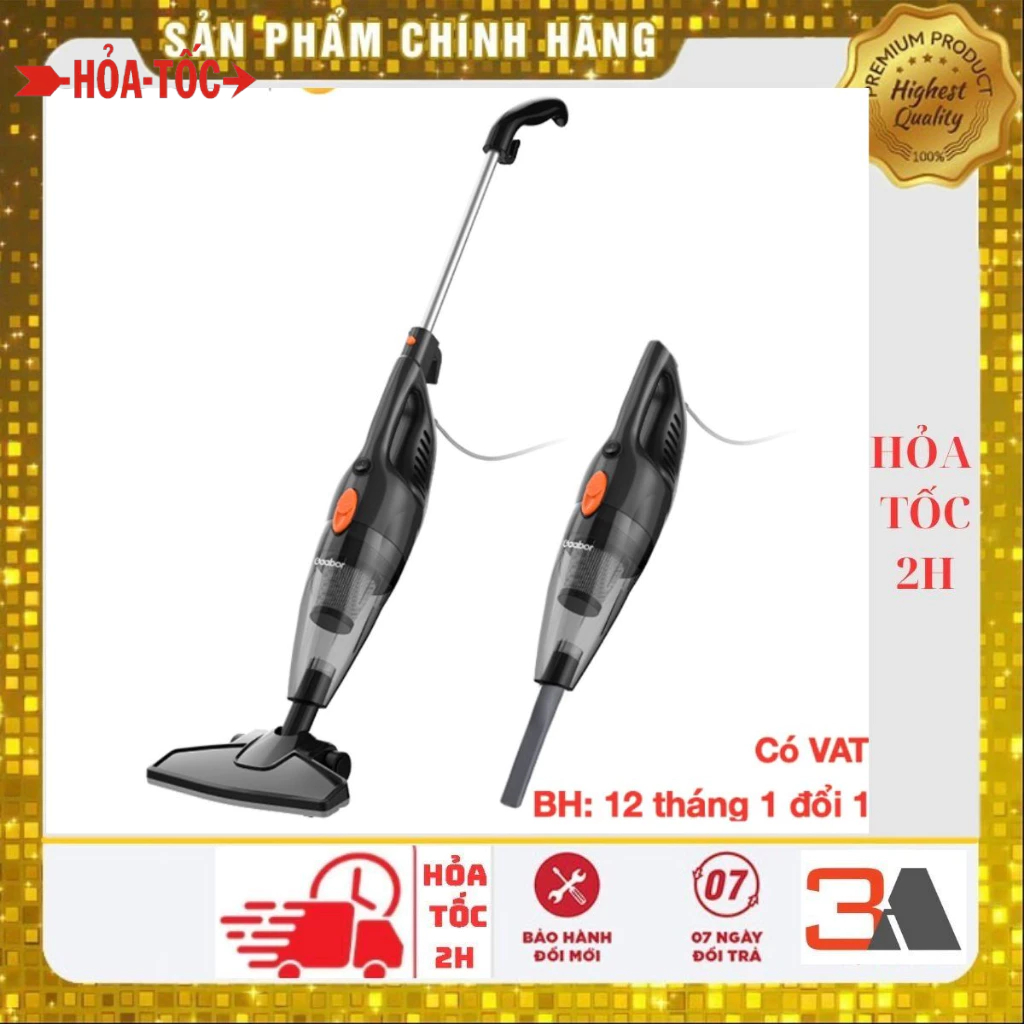 Máy hút bụi GVCW-M15AS lực hút lớn 16000PA chổi quét 90°, hệ thống lọc 3 lớp