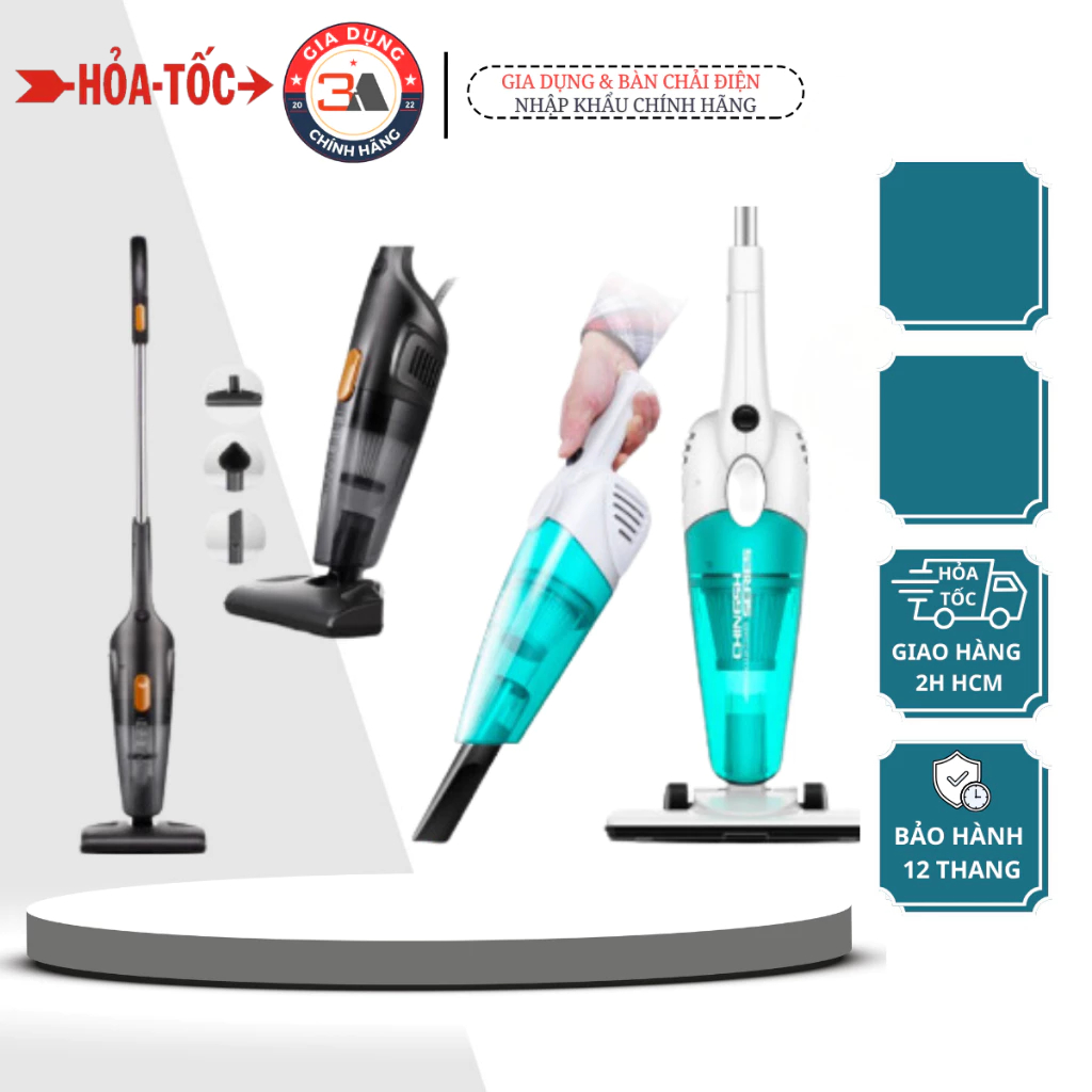Máy hút bụi cầm tay DX118C 600w - 400w (Xanh) / DX115C 600w ( Đen) gia đình gia dụng 3 in1 đa năng - Hàng Chính Hãng