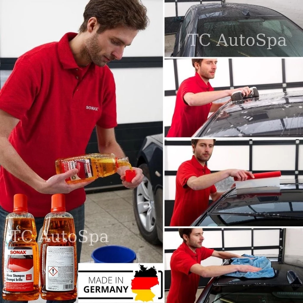 Nước Rửa Xe Sonax Gloss Shampoo 1 lít - Hàng Cao Cấp TC AUTOSPA