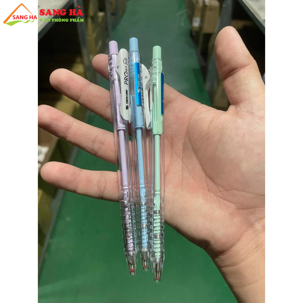Bút bi Thiên Long màu Pastel ngòi 0.5mm Pro 027 TL-105 Mực Xanh