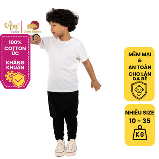 BST 10 Màu Áo Thun Trẻ Em 100% Cotton Cao Cấp Thoáng Mát Mềm Mịn Thấm Hút Mồ Hôi - Gold Rhino