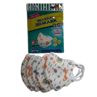 Khẩu trang 3D Mayan Kids Mask P 2.5 N95 - Khẩu trang Mayan Trẻ Em