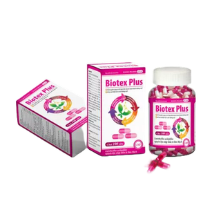 Men tiêu hóa bổ sung lợi khuẩn đường ruột men biotex plus hộp 100 viên - rostex- tủ thuốc bảo châu
