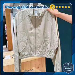 Áo khoác gió mỏng cổ trụ đai chun bershka auth new tag có sẵn 3314/085 3314085