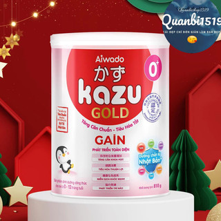 Sữa bột kazu gold gain 0+ 1+ 2+ lon 810g