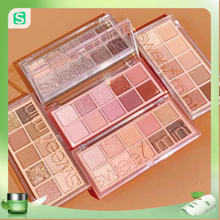 Bảng phấn mắt 10 ô SWEET MINT Confetti 12 Color  xinh xắn hot trend