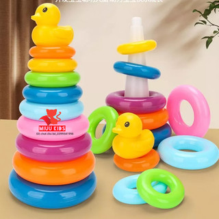 Đồ Chơi Tháp Xếp Cầu Vồng Cho Bé Nhận Biết Màu Sắc Và Phát Triển Trí Tuệ