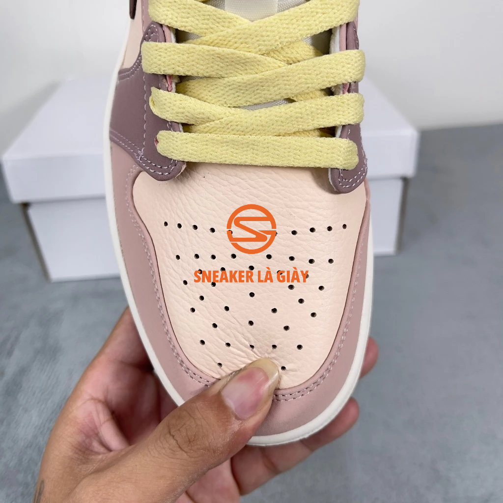 Giày Jordan 1 Low Brown Pink DO7450-201 - High Quality Fullbox