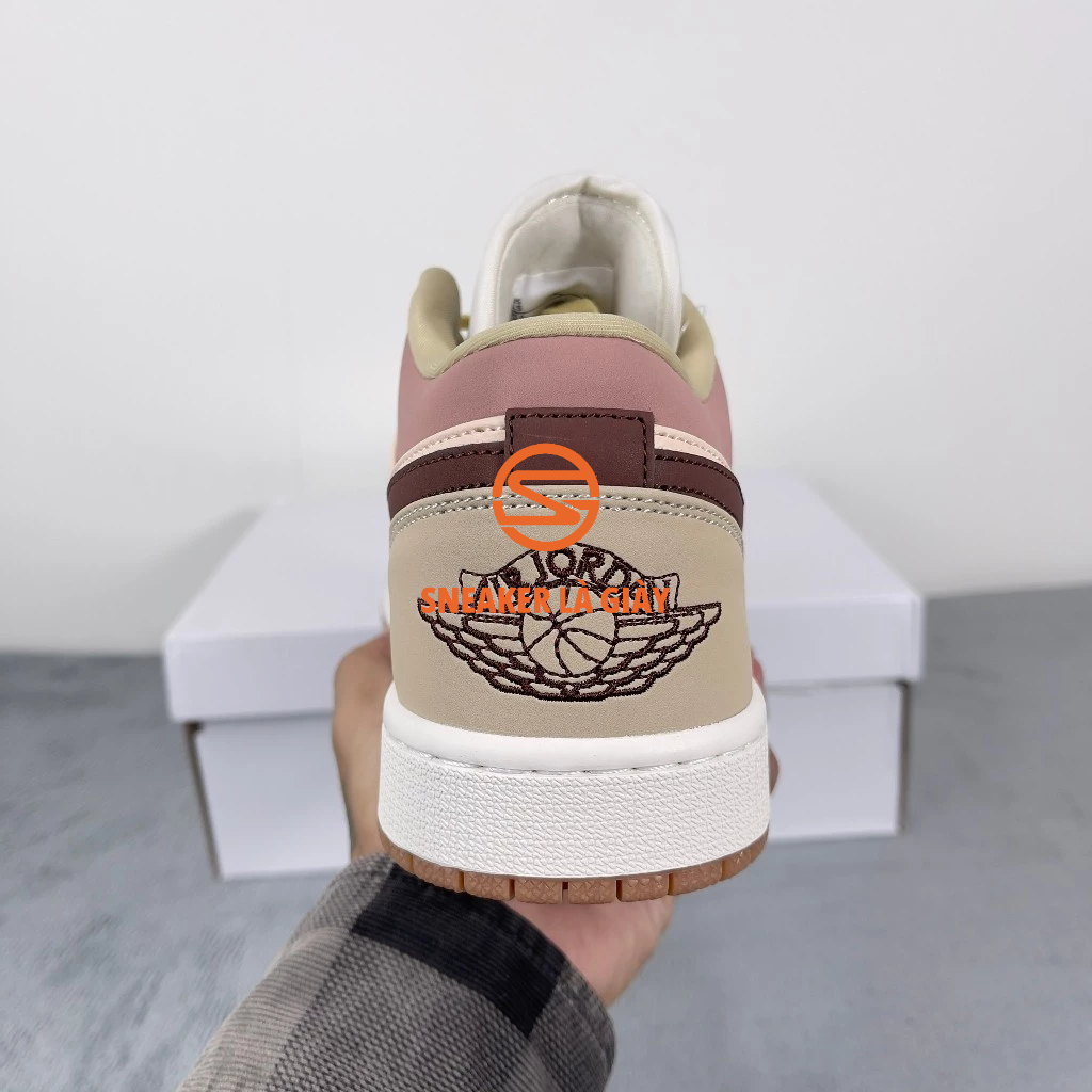 Giày Jordan 1 Low Brown Pink DO7450-201 - High Quality Fullbox