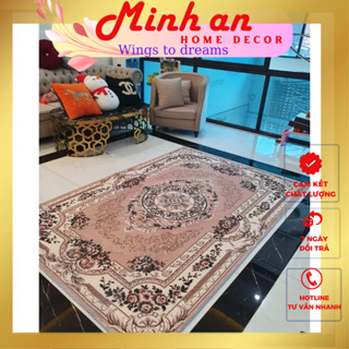 Thảm trải sàn phòng khách lông cừu Panama MINHAN đa năng nhập khẩu cao cấp rất đẹp trang trí nhà cửa