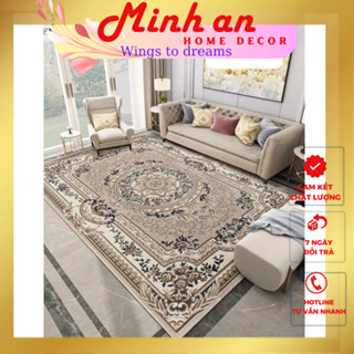 Thảm trải sàn phòng khách MINH AN thảm lông cừu Panama nhập khẩu cao cấp phong cách Bắc Âu hiện đại