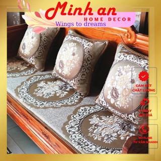 Đệm lót ghế sofa Thảm trải ghế nệm ngồi ghế gỗ tây âu chất liệu dày dặn nhập khẩu trang trí nhà cửa