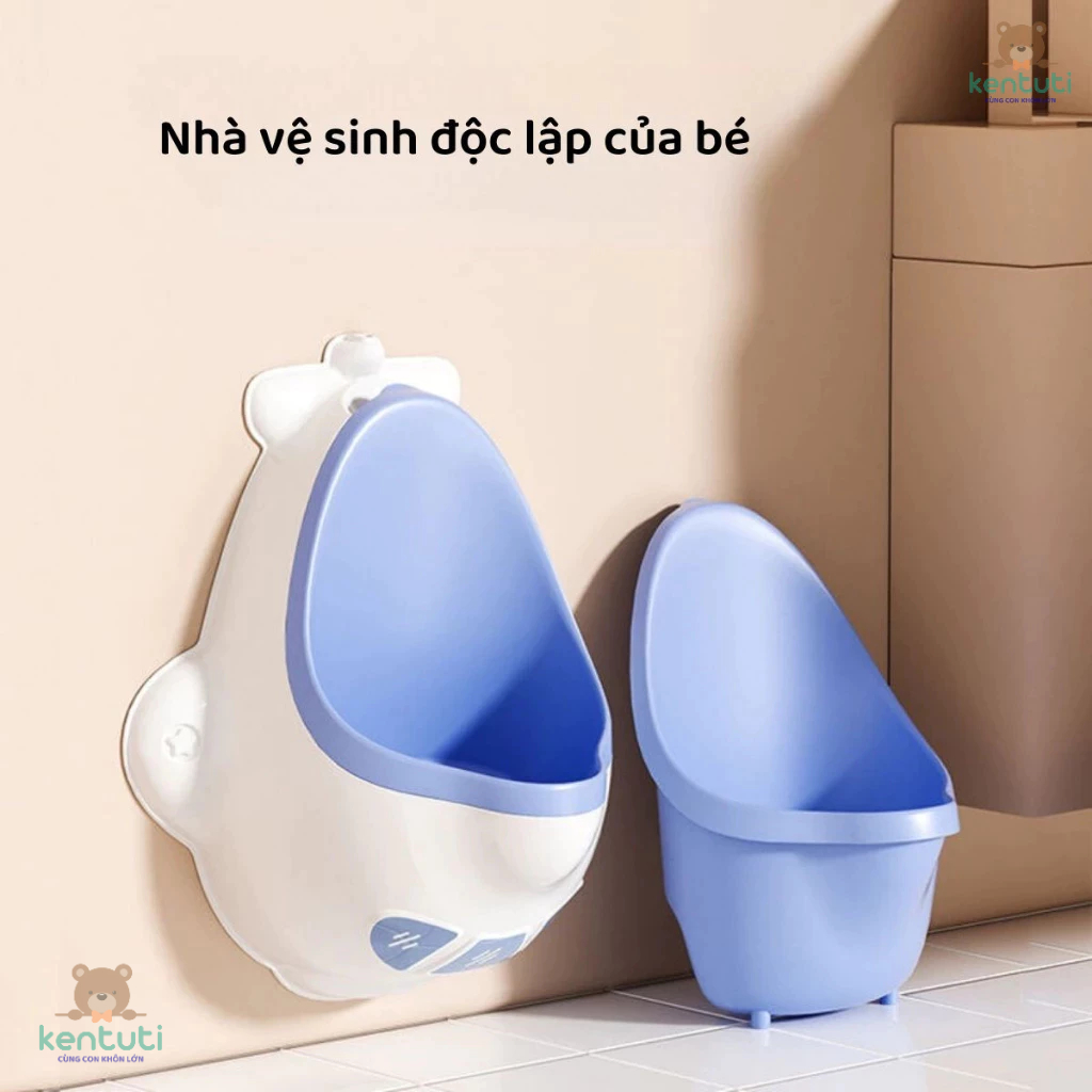 Bồn Tiểu Đứng Gắn Tường Cho Bé Trai Kentuti 1-6 Tuổi Tập Đi Vệ Sinh