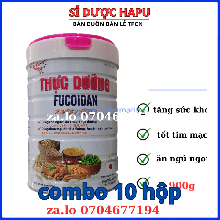 Sữa thực dưỡng fucoidan dành cho người ăn kiêng hộp 900g(combo 10 hộp)