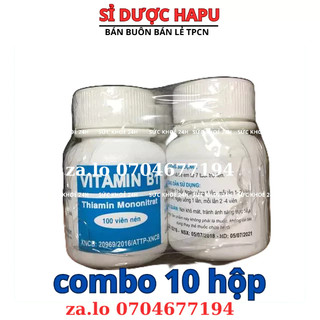 Combo 10 lọ Vitamin B1 ( lọ 100 viên )(combo 10 hộp)
