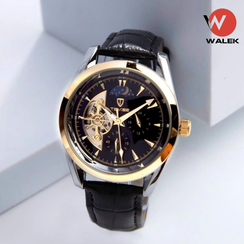 Đồng hồ nam Tevise Automatic dây da lịch lãm mới nhất