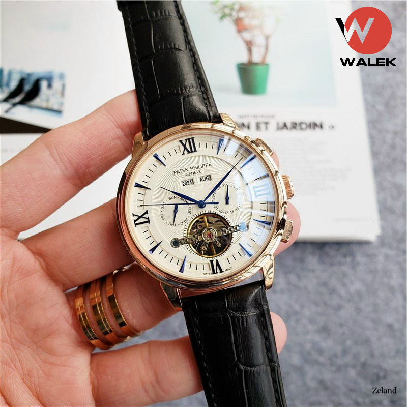 Đồng Hồ Nam Patekk Philippe Dây Da Lộ Máy Cơ Automatic