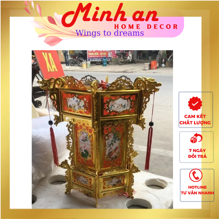  Đèn lồng lục giác đèn trang trí cao cấp đèn lồng trang trí nhà cửa đời sống MINH AN HOME DECOR 