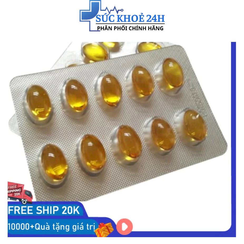 vitamin e 1 vỉ 10 viên(combo 10 hộp)