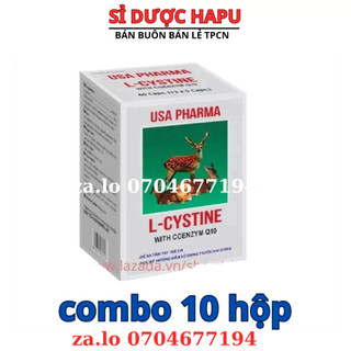 Viên uống ngừa nám đẹp da chống lão hóa L-Cystine hộp 60 viên giúp da tóc khỏe đẹp ngăn mụn nội tiết Viên uống ngừa mụn