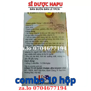 Vitamin E dưỡng da 10 vỉ x 10 viên(combo 10 hộp)