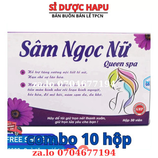 Viên uống tăng nội tiết tố nữ, giảm nám sạm da, ổn định vòng kinh, tăng sinh lý nữ Sâm Ngọc Nữ - Vỉ 30 viên