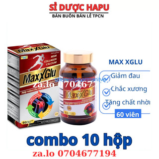 Viên uống Maxxglu Glucosamin bổ xương khớp giảm đau nhức xương khớp - Hộp đỏ 60 viên