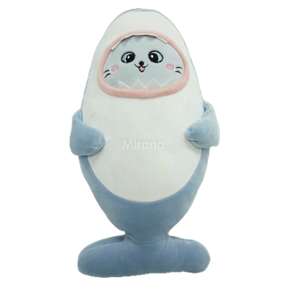 Gấu Bông Cá Mập Mặt Mèo Cho Bé