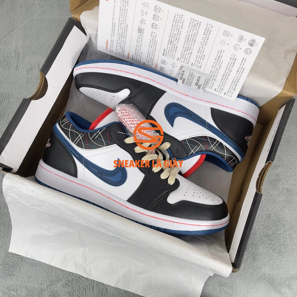 Giày Air Jordan 1 Low Blue  Sashiko Navy FV3622-141 - High Quality Fullbox