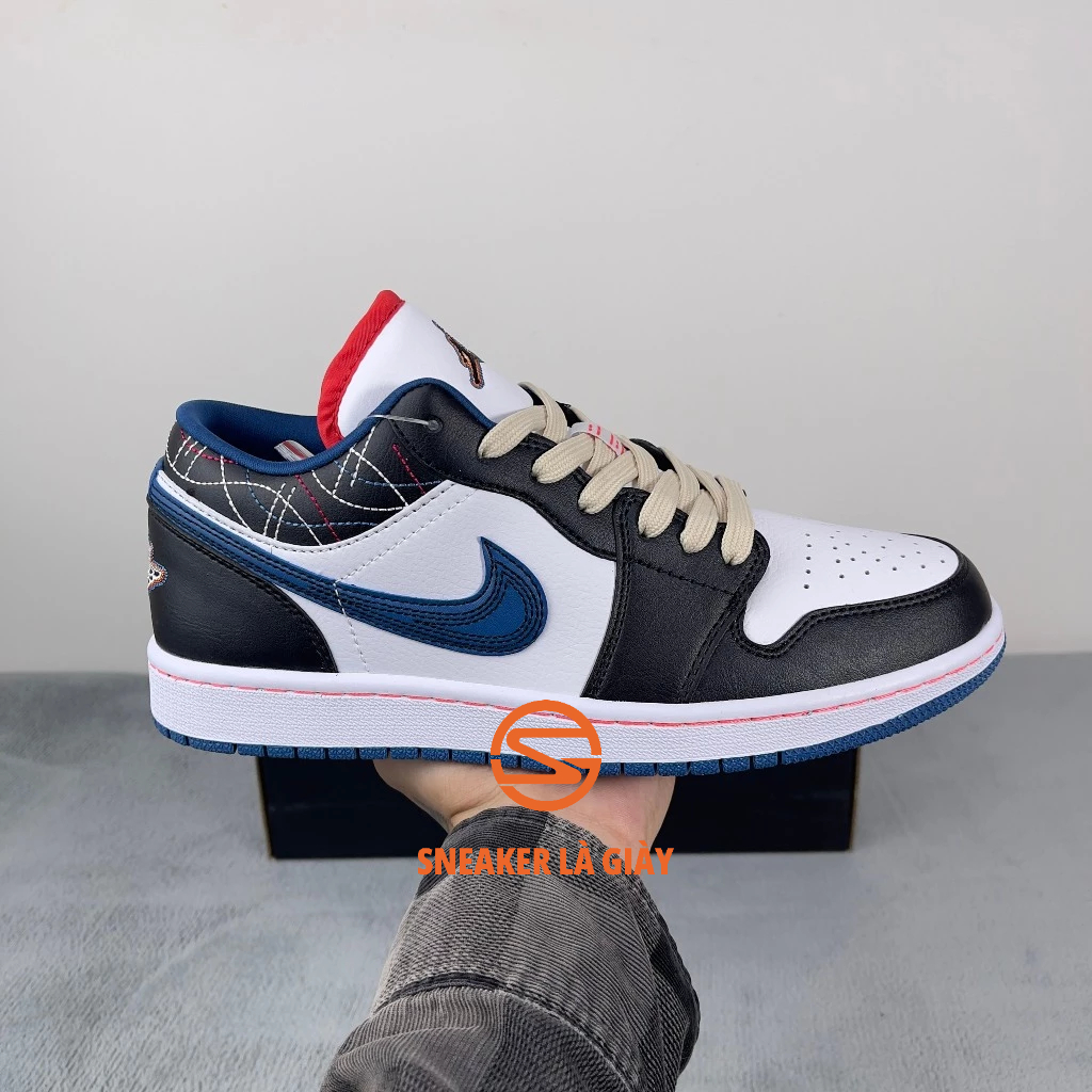 Giày Air Jordan 1 Low Blue  Sashiko Navy FV3622-141 - High Quality Fullbox