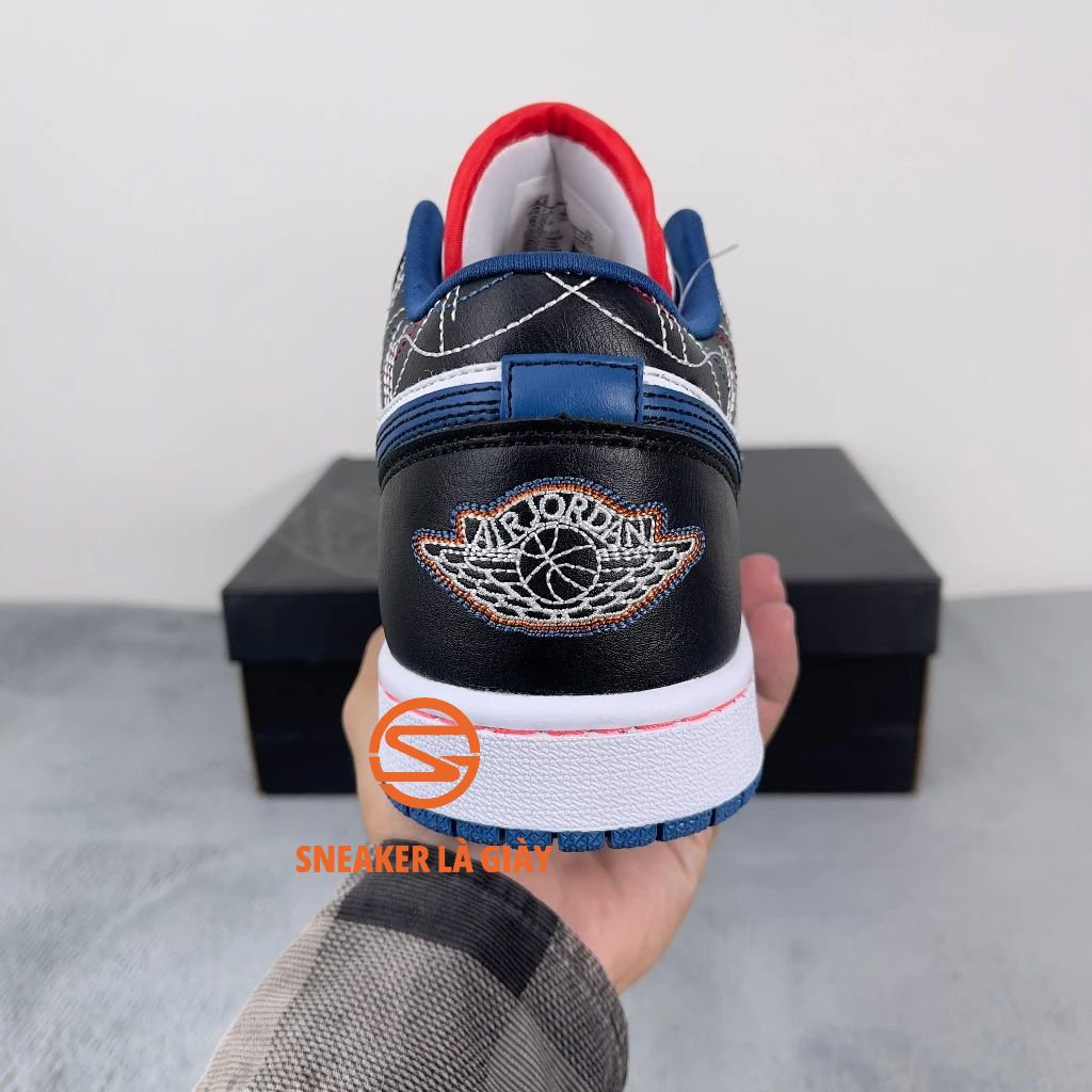 Giày Air Jordan 1 Low Blue  Sashiko Navy FV3622-141 - High Quality Fullbox