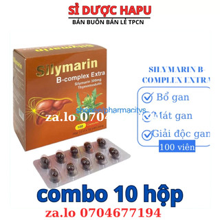Bổ gan Silymarin B-complex Extra giải độc gan, hạ men gan - Hộp 100 viên