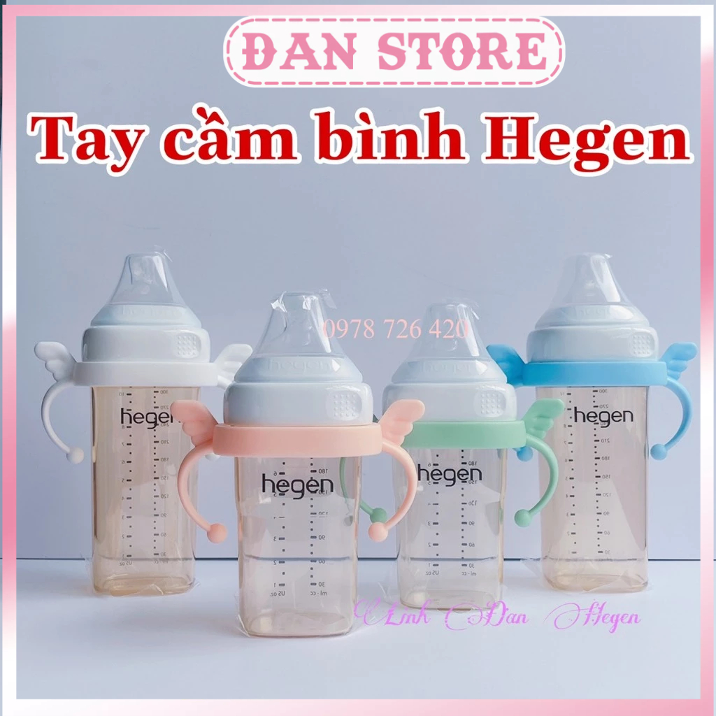 Tay cầm cho bình sữa Hegen, tay cầm bình sữa hegen bằng nhựa