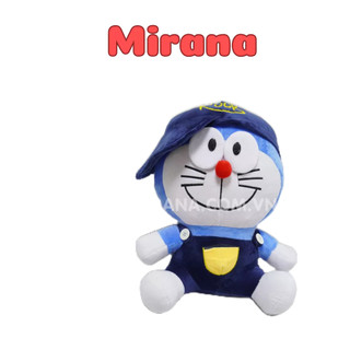 Gấu Bông Doremon Đội Mũ Rock, gấu Doremon dễ thương mềm mịn cao cấp loại 1 đủ size - Gấu bông Mirana