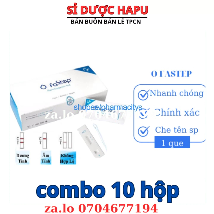 Que thử HIV tạo nhà nhanh chính xác hàng nhập khẩu mỹ che tên sản phẩm(combo 10 hộp)