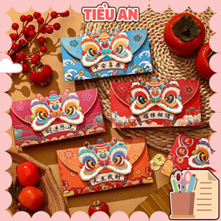 Set 4 Bao Lì Xì Năm 2026 - Hình Lân 3D Đôc Đáo - May Mắn Cả Năm