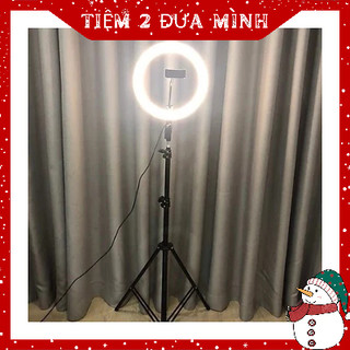 Bộ đèn livestream 33 cm bán hàng chuyên nghiệp có kèm chân 2m1 hỗ trợ quay, chụp ảnh