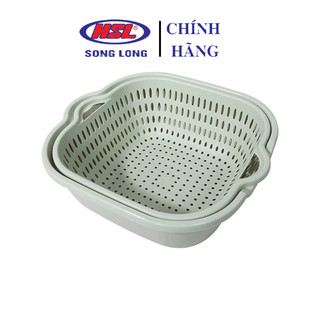 Rổ đôi, rổ nhựa kèm chậu song long