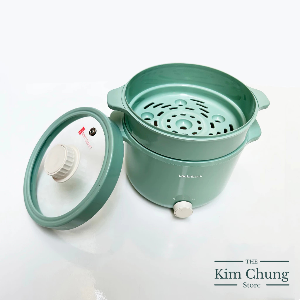 Nồi điện đa năng Locknlock EJP156MIT 2L - Màu Mint  - Hàng chính hãng